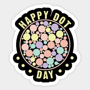 Happy Dot Day Sticker